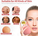 Pink Ice Cube Roller for Face, Eyes and Neck, Reusable Silicone Massager
