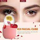 Pink Ice Cube Roller for Face, Eyes and Neck, Reusable Silicone Massager