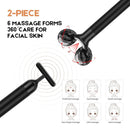 2-in-1 Electric Face Massager Kit with 3D Roller and T-Shape Facial Tool