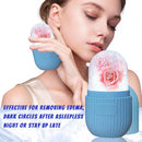 Striped Silicone Ice Face Roller for Pores, Puffiness and Facial Skin Care Tool