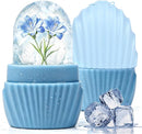 Blue Mermaid Shell Ice Roller for Face, Eyes & Neck, Reusable Silicone Tool