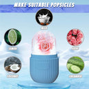 Striped Silicone Ice Face Roller for Pores, Puffiness and Facial Skin Care Tool